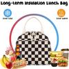 Bluboon Lunch Bag for Women Men Cute Corduroy Lunch Tote Bags Reusable Insulated Lunch Box Large Capacity Reusable Insulated Cooler for Work Picnic or Travel view 4