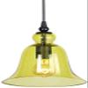 LED Modern Chandelier Lamp, Pendant Lights Ceiling Pendant Lights with Green Glass Kitchen Island Restaurant Hanging Lamps Adapter Compatible with Level or Sloped Modern Farmhouse Dcor Max40W, E2 ,pe view 1