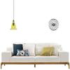 LED Modern Chandelier Lamp, Pendant Lights Ceiling Pendant Lights with Green Glass Kitchen Island Restaurant Hanging Lamps Adapter Compatible with Level or Sloped Modern Farmhouse Dcor Max40W, E2 ,pe view 2