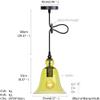 LED Modern Chandelier Lamp, Pendant Lights Ceiling Pendant Lights with Green Glass Kitchen Island Restaurant Hanging Lamps Adapter Compatible with Level or Sloped Modern Farmhouse Dcor Max40W, E2 ,pe view 4