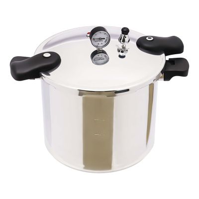 23Qt Pressure Cooker, Aluminium Alloy Thickened Explosion-Proof Pressure Cooker Pressure Canner, Gas Stoves Compatible Cookware with Anti-scald Handle for Electric Ceramic Stoves