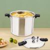 23Qt Pressure Cooker, Aluminium Alloy Thickened Explosion-Proof Pressure Cooker Pressure Canner, Gas Stoves Compatible Cookware with Anti-scald Handle for Electric Ceramic Stoves view 2