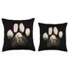 Borzoi Mountain Paw Design Dog Mom Dad Throw Pillow view 3