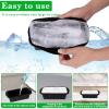 3Pcs Extra Large Ice Mold Silicone Ice Block Maker 105.12.8 Inch Ice Block Mold Reusable Large Ice Cube Tray Dishwasher Safe Ice Cube Maker Container Durable Ice Bath Chiller for Home(Black) view 2