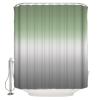 Ombre Sage Green Shower Curtain Set with Hook 72" x 78",Washable Cloth Polyester Fabric Shower+Curtain,Waterproof Bath Curtains for Bathroom,Showers,Bathtubs Decor Minimalist Contemporary Grey view 1