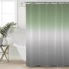 Ombre Sage Green Shower Curtain Set with Hook 72" x 78",Washable Cloth Polyester Fabric Shower+Curtain,Waterproof Bath Curtains for Bathroom,Showers,Bathtubs Decor Minimalist Contemporary Grey view 4