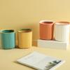 BNVXR Simple Mini Trash can Plastic Small Wastebasket Pressure Ring Design Rectangular Garbage bin Desktop Dumpster for Kitchen Office Practical view 3