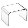 ZVOBUEI Acrylic Step Stool 9in Step Stools for Kids 250-LBS Capacity Rounded and Sturdy Corner Bedroom Kitchen Bathroom Assistance Step Stool Easy to Clean (Non-Slip Stool) view 1