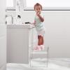 ZVOBUEI Acrylic Step Stool 9in Step Stools for Kids 250-LBS Capacity Rounded and Sturdy Corner Bedroom Kitchen Bathroom Assistance Step Stool Easy to Clean (Non-Slip Stool) view 2