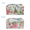 Oamsistay Wildflower Rectangle Tissue Box Cover Modern PU Leather Rectangular Tissue Box Tissue Box Holder Waterproof Tissue Cover Decorative Tissue Box Organizer for Bathroom view 3