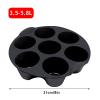 7 Cups Silicone Muffin Pan, Nonstick Silicone Cupcake Pan, Silicone Baking Cups for Making Muffin Cakes,Bread view 2
