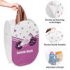 YUKILUKA Cheerleading Football Basketball Laundry Basket, Large Opening Collapsible Clothes Hampers, Laundry, Storage, Bathroom, Bedroom, Home Closet Clothes Basket, Custom 6th, 15X15X24IN view 4