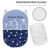 Gymnast Move Blue Stars Storage Basket Laundry Hamper Bag Basket for Washing Clothes Bin Bag Dirty Cloth Toy Storage Hamper Bag view 2