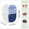 Gymnast Move Blue Stars Storage Basket Laundry Hamper Bag Basket for Washing Clothes Bin Bag Dirty Cloth Toy Storage Hamper Bag view 3