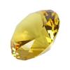 homeemoh Crystal Diamond Paperweight 30mm (1.18") Glass Faceted Diamond Ornaments for Wedding Favor Table Centerpieces Home Deco (Yellow) view 1