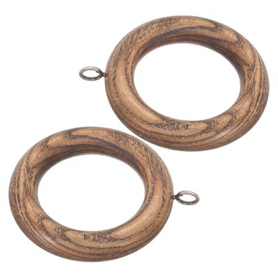 Yardenfun 2pcs Decorative Wooden Curtain Farmhouse Hanging for Curtains Easy to Install Drapery Clips Smooth Finish for Hotels Bedrooms and Restaurants