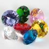 homeemoh Crystal Diamond Paperweight 80mm (3.15") Glass Faceted Diamond view 4