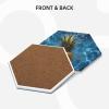Drink Coasters Set of 4, Ceramic Drink Coaster for Kinds of Cups, Pineapple in The Pool Coasters for Drinks Tabletop Protection, Absorbent Cup Coaster for Coffee Table Home Decor view 3