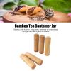 HERCHR 5pcs Portable Bamboo Tea Canister Travel Food Storage Candy Jar Container Box Small Storage Case Container with Lid Containers Spice Canisters Box Bamboo Spice Jar Tea StorageBox(#2) view 3