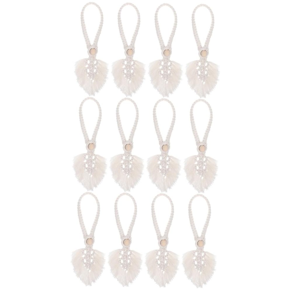 PRETYZOOM 12pcs Curtain Holders Decorative Tiebacks for Drapes Farmhouse Style for Bedroom Living Room -Resistant for Sheer Shower Curtains