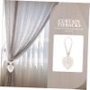 PRETYZOOM 12pcs Curtain Holders Decorative Tiebacks for Drapes Farmhouse Style for Bedroom Living Room -Resistant for Sheer Shower Curtains view 2
