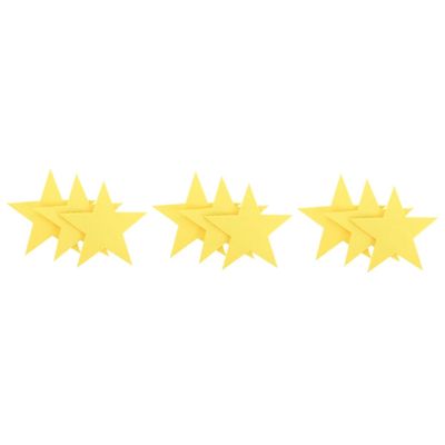 Holibanna 9pcs Hand Held Felt Star Cutouts for Dance Performance Sports Events and Photo Props Five-Point Stars Multipurpose Scene Decorations for Boys and Girls and Adults