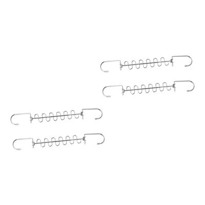 Ciieeo 4pcs Multi-Functional Clothes Drying Rack Space-Saving Clothing Storage Shelf Multi-Hole Design for Efficient Laundry Organization and Drying