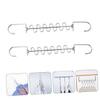 Ciieeo 4pcs Multi-Functional Clothes Drying Rack Space-Saving Clothing Storage Shelf Multi-Hole Design for Efficient Laundry Organization and Drying view 3