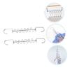Ciieeo 4pcs Multi-Functional Clothes Drying Rack Space-Saving Clothing Storage Shelf Multi-Hole Design for Efficient Laundry Organization and Drying view 4