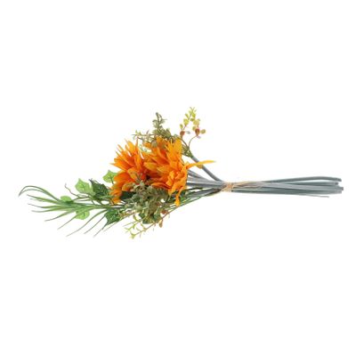 Amosfun Artificial Sunflower Bouquet Realistic Faux Arrangement for Home Decor Wedding Party and Office Decoration Vibrant Faux Floral Bunch