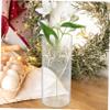 Amosfun 6 Pack Glass Cylinder Vase Candle Holders Centerpiece Decor for Wedding Office Balcony Living Room Natural Beauty view 4