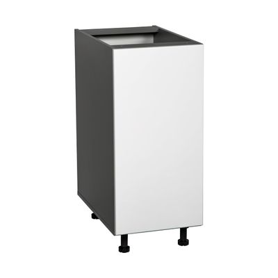WallKitchens 18" Base Cabinet High Single Door with White Gloss Door