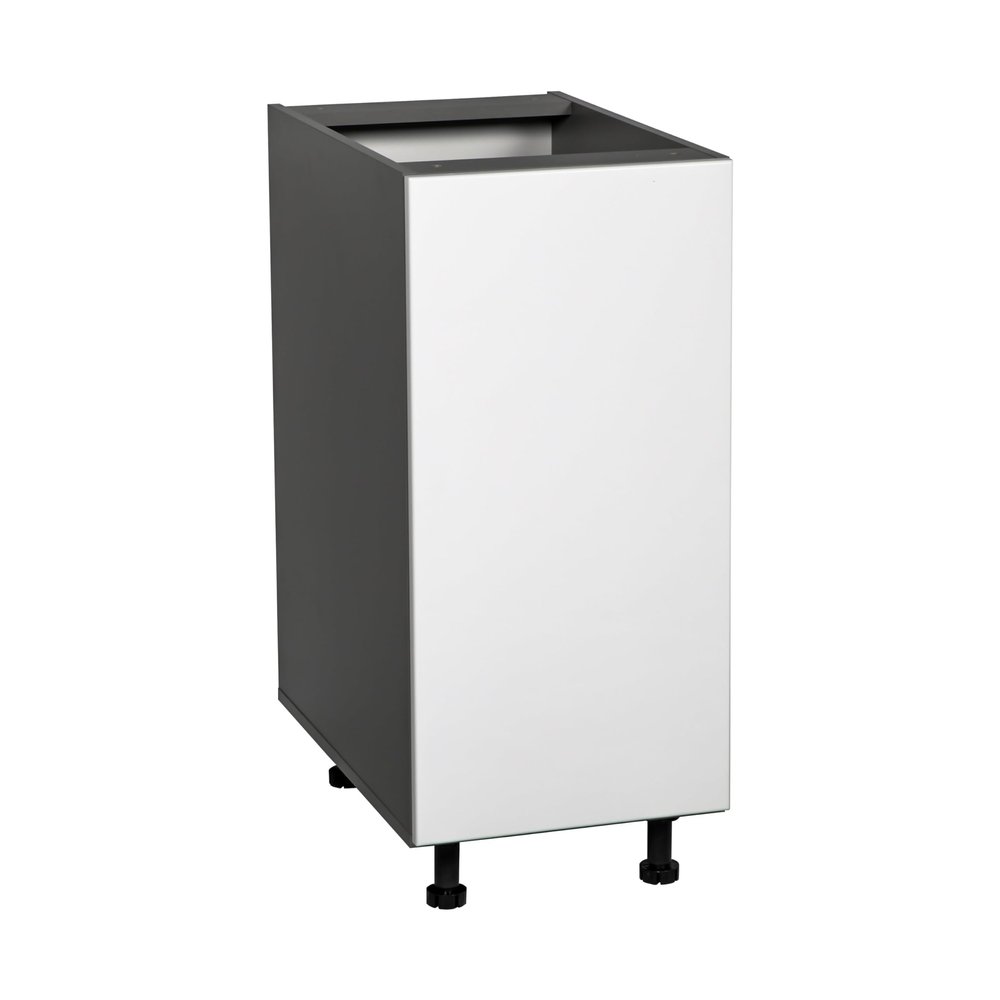 WallKitchens 18" Base Cabinet High Single Door with White Gloss Door
