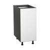 WallKitchens 18" Base Cabinet High Single Door with White Gloss Door view 1