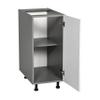 WallKitchens 18" Base Cabinet High Single Door with White Gloss Door view 3