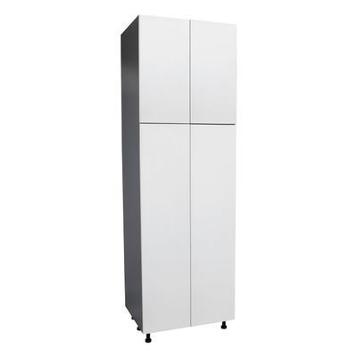 WallKitchens 24" x 84" Utility Cabinet-Four Door-with White Gloss Door