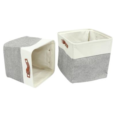 2pcs Storage Basket Blanket Small Laundry Basket Foldable Laundry Basket Washing Baskets for Laundry Laundry Hamper Storage Bins Lid Fabric