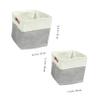 2pcs Storage Basket Blanket Small Laundry Basket Foldable Laundry Basket Washing Baskets for Laundry Laundry Hamper Storage Bins Lid Fabric view 3