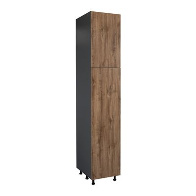 WallKitchens 18" x 84" Utility Cabinet-Double Door-with Natural Teak Door