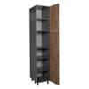 WallKitchens 18" x 84" Utility Cabinet-Double Door-with Natural Teak Door view 2