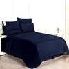 AHJ Beddings Full-XL Size 8 Piece Bed in a Bag 100% Egyptian Cotton Premium 1000 Thread Count (500GSM Comforter, 19 inch Deep Pocket Sheet Set and Bed Skirt) - Navy Blue view 2