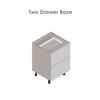 WallKitchens 30" Base Cabinet-Double Door-Two Drawer-Grey view 4