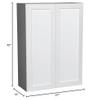 WallKitchens 27" x 42" Wall Cabinet-Double Door-with Shaker White Matte Door view 2