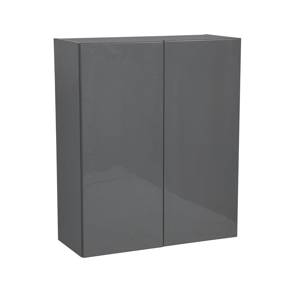 WallKitchens 30" x 36" Wall Cabinet-Double Door-with Grey Gloss Door