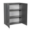WallKitchens 30" x 36" Wall Cabinet-Double Door-with Grey Gloss Door view 3