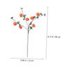 DEARMAMY 2pcs Simulated Orange Fruit Branch Lifelike Artificial Decor for Home Kitchen and Party for Crafts Photography Props and Seasonal Celebrations view 2
