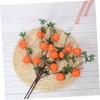 DEARMAMY 2pcs Simulated Orange Fruit Branch Lifelike Artificial Decor for Home Kitchen and Party for Crafts Photography Props and Seasonal Celebrations view 3