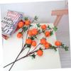 DEARMAMY 2pcs Simulated Orange Fruit Branch Lifelike Artificial Decor for Home Kitchen and Party for Crafts Photography Props and Seasonal Celebrations view 4