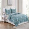 C&F Home Morrison Full/Queen 3 Piece Quilt Set Cotton Reversible Machine Washable Lightweight Bedspread Coverlet Queen Blue view 3