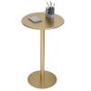 Antourlamm Round Metal Top Bar Height Table Bar Table Round Cocktail Bistro Tables with Gold Top and Base, for Breakfast Nook, Kitchen, Apartment, Small Spaces (Size : 48x72cm) view 1